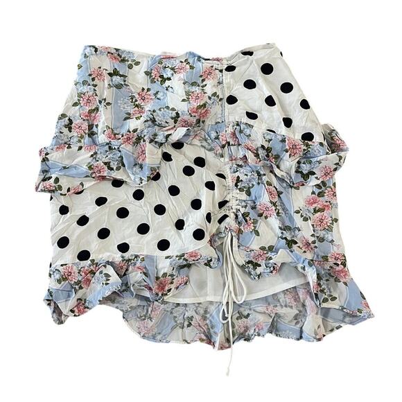 For Love & Lemons St Louis Mini Skirt Size Small - Picture 4 of 6